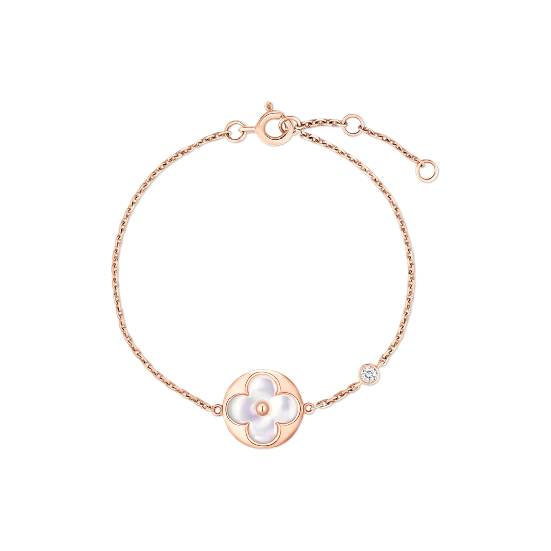 Color Blossom BB Sun Bracelet, Pink Gold, White Mother-of-Pearl